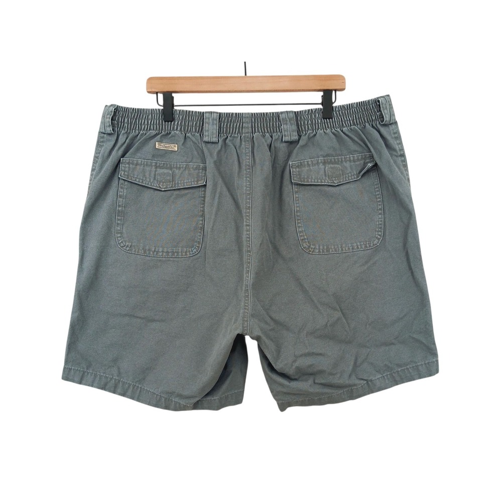 Weekender Cargo Shorts Mens 41 (Tag 42) x 7" Grey Canvas Elastic Waist Gorpcore - Picture 2 of 8